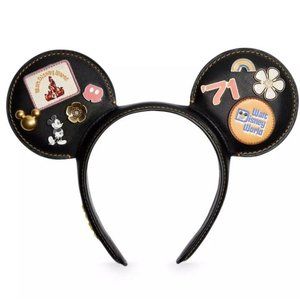 Disney Mickey Mouse Leather Ear Headband for Adults by COACH – Walt Disney World
